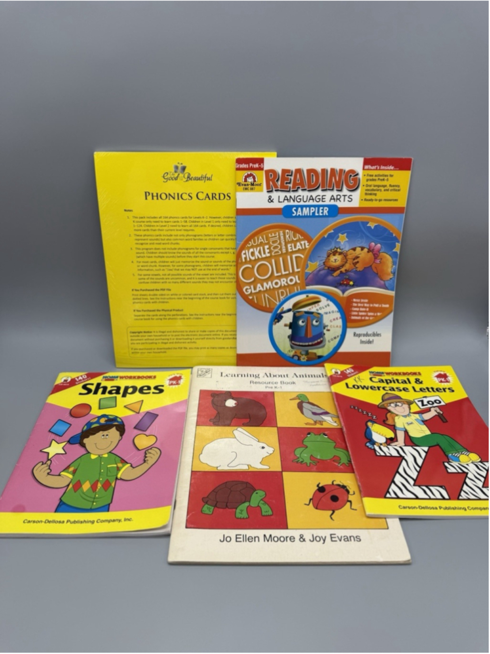 Early Learning Homeschool Bundle Lot Pre-k K 1st Phonics Reading Math Evan-Moor